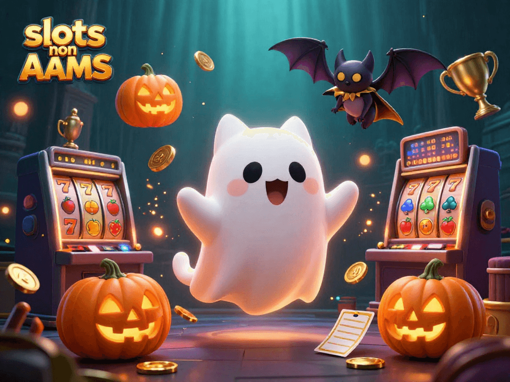 Gioca ai fantastici slot non AAMS con gatti fantasma e piante luminescenti in un casinò spettrale.