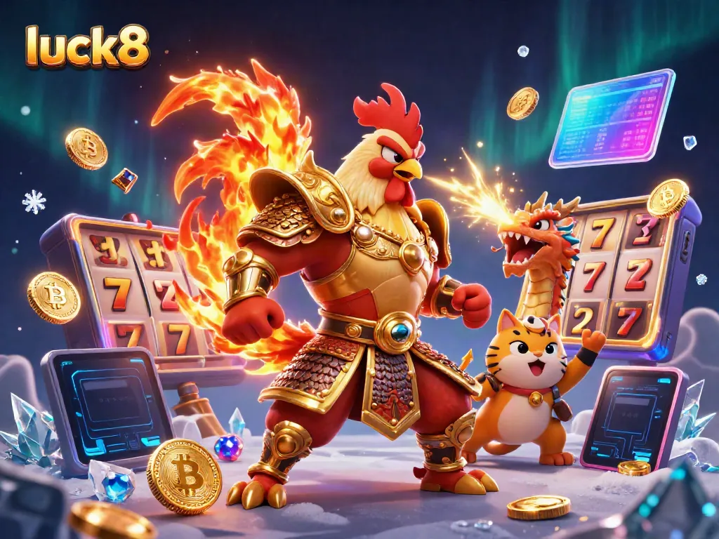 Experience thrilling jackpots with luck8 as dynamic characters embrace the excitement of online gambling.
