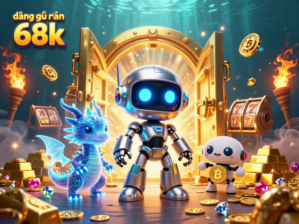 Engage in thrilling gameplay with đăng ký nhận 68k at F168 Casino, featuring vibrant 3D characters and casino elements.