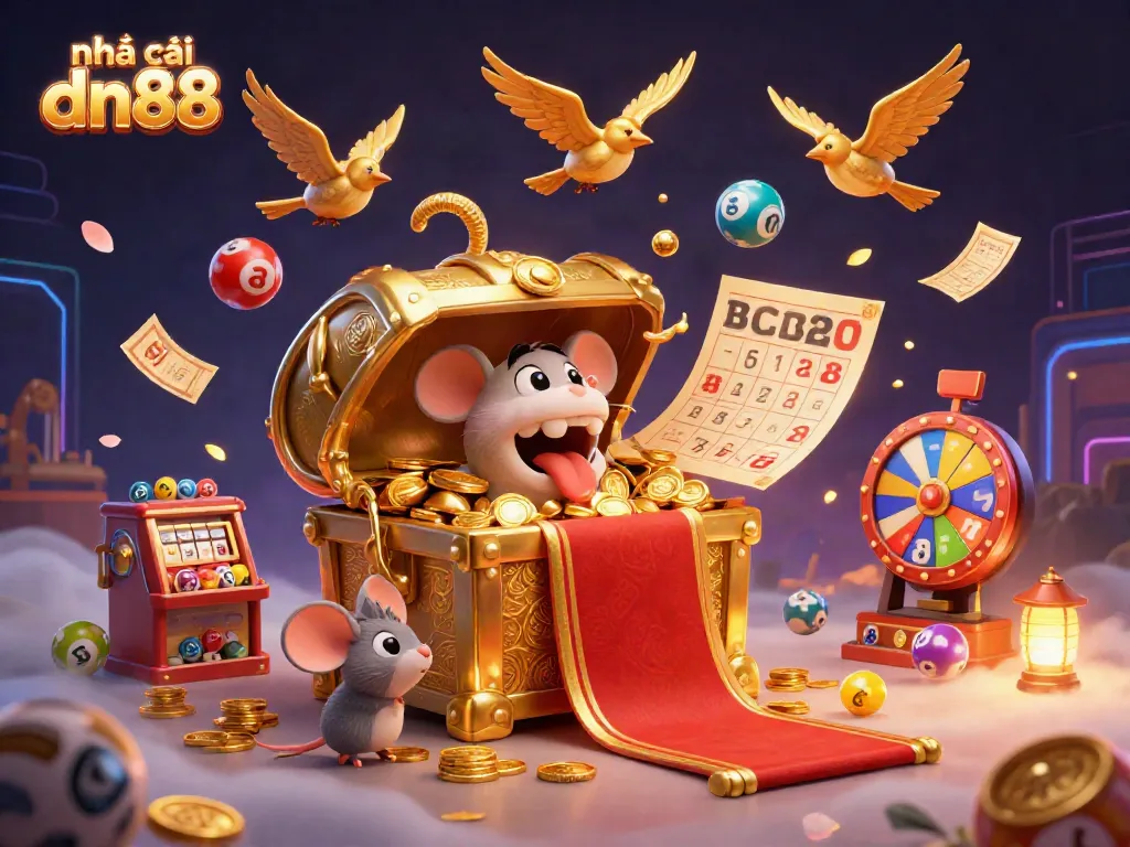 Engage with nhà cái dn88's dynamic gaming atmosphere featuring rich, colorful casino elements.
