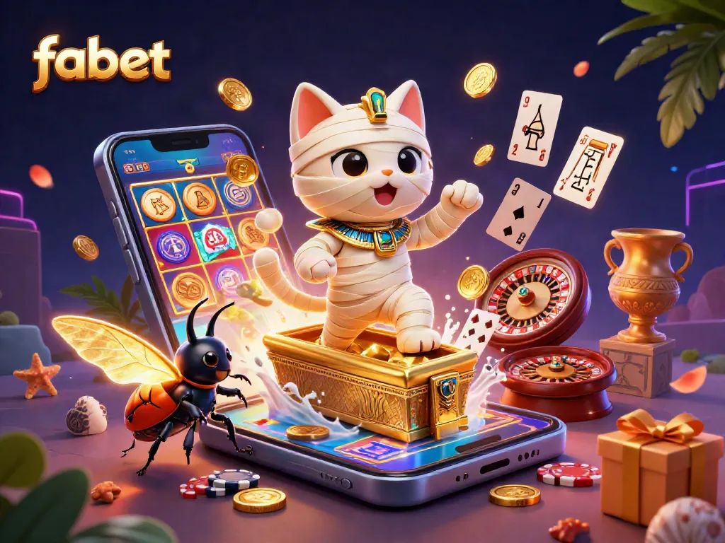 Spin the fabet slots with thrilling Egyptian-themed characters and vibrant gaming elements.